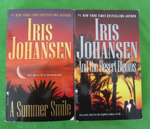 LOT 2 PB SEDIKHAN SERIES BY IRIS JOHANSEN: A SUMMER SMILE; AND THE DESERT BLOOMS | eBay
