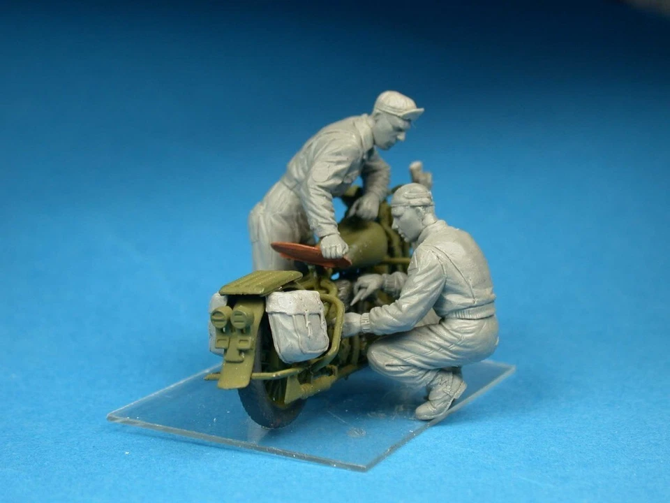 Miniart 35284 U.S. MOTORCYCLE REPAIR CREW. SPECIAL EDITION 1/35 ¡¡¡DOS MOTOS!!! - Imagen 2 de 4