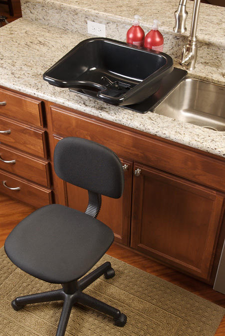 PORTABLE SHAMPOO BOWL, USA MADE, GUARANTEE: WON'T CRACK OR PEEL