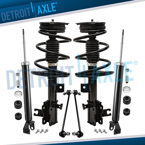 Complete Suspension Kit For 2013-2020 Ford Fusion - Front Struts, Rear Shocks, Sway Bars, Tie Rods