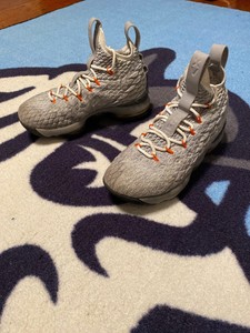 lebron 15 gray and orange