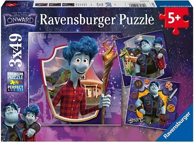 RAVENSBURGER - 3 Puzzles 49 Teile AHEAD – Ian und Barley -  - RAV050918 - Bild 1 von 4