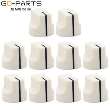 16x15mm Set Pointer Knob For Guitar BASS AMP Speaker Cabinet Effect Pedal Cream