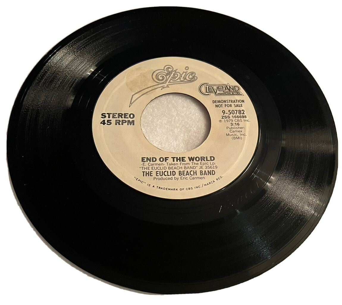 45 RPM Record The Euclid Beach Band End Of The World
