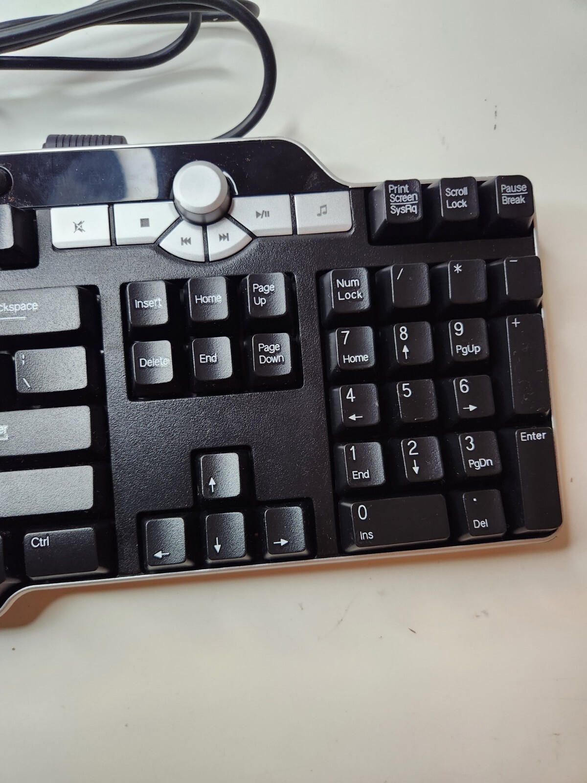 Dell SK-8135 USB QWERTY Wired Mechanical Keyboard Black Authentic 2 USB Ports