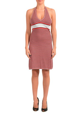 Dolce \u0026 Gabbana D\u0026g Para Mujer elastizado de Rayas Vestido Halter Talle Xs  S | eBay