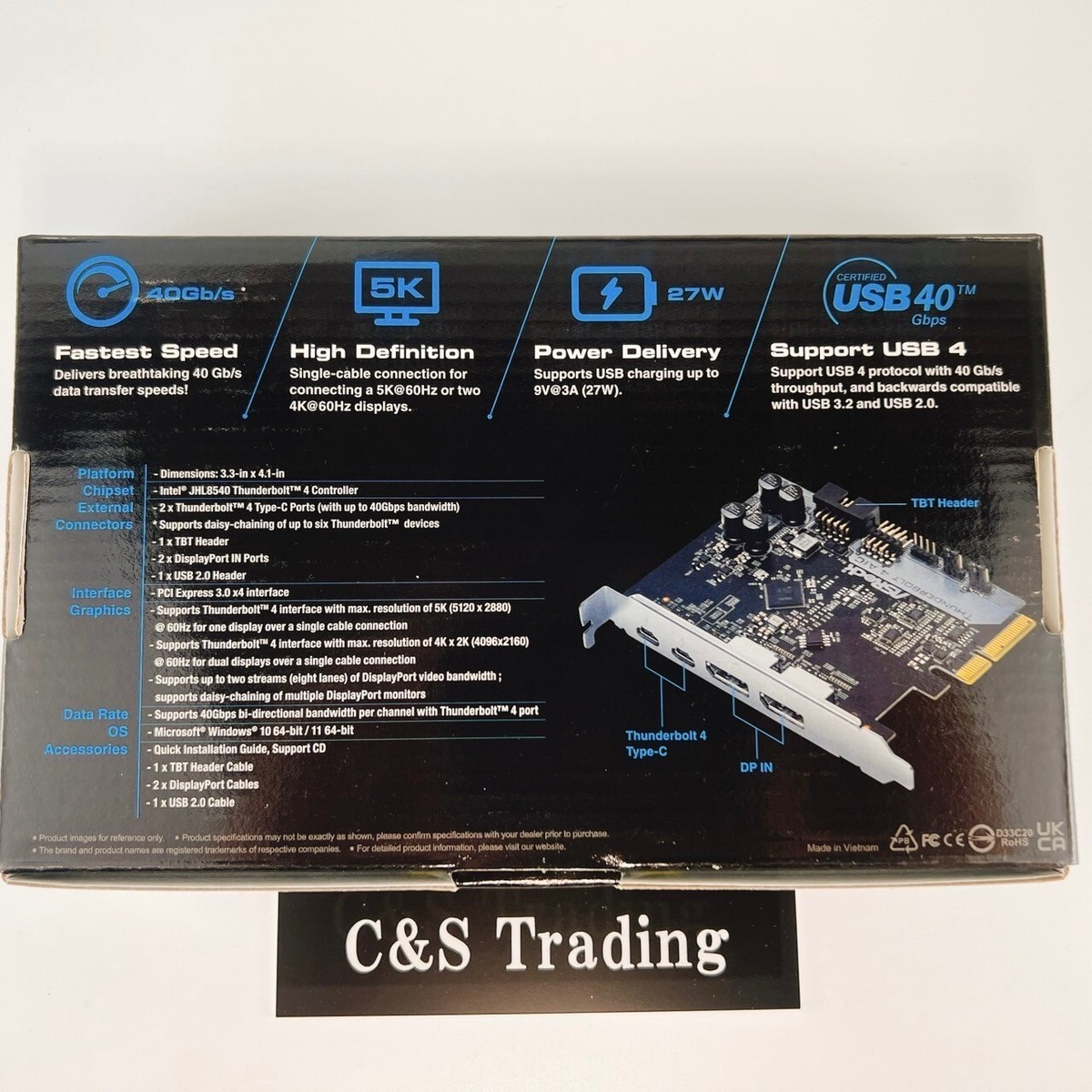 ASRock Thunderbolt 4 AIC R2.0 Thunderbolt 4 PCI Express Expansion