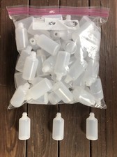 50 Count. 30 ml. Plastic Bottles. No Cap