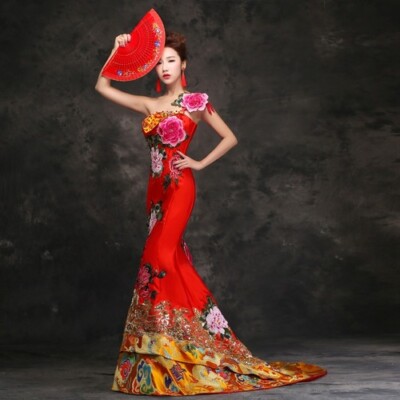 chinese dress ladies Backless Qipao, halter Cheongsam, Chinese halter dress, halter qipao   Beth&Brian Qipao