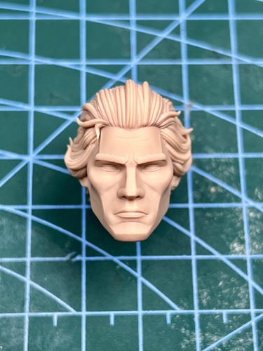 1/12 Unpainted 2099 Spider-man Miguel O'Hara Head Carved Fit ML Action Figure - Picture 11 of 21