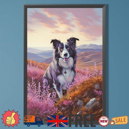 5D DIY Full Round Drill Diamond Painting Sheepdog Kit Home Decoration