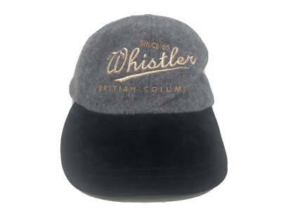 VTG KP caps 80% wool whistler B.C. embroidered Baseball cap strap back hat