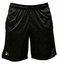 Under Armour Heat Gear Mens Athletic Shorts Gym Basketball Black L