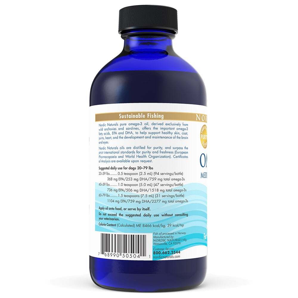 Nordic Naturals Omega 3 Pet - Omega-3 For Dogs Promotes Overall Health 8 Oz