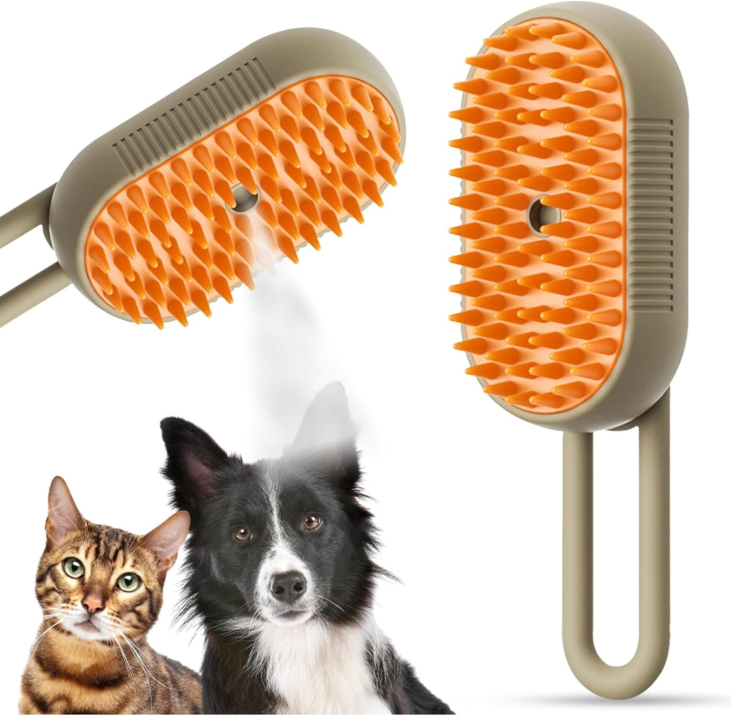 Spazzola per Gatti e Cani, a vapore, cura animali, pettine, accessori toilette