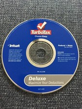 Software de devolución federal y estatal Intuit TurboTax Deluxe para PC 2007