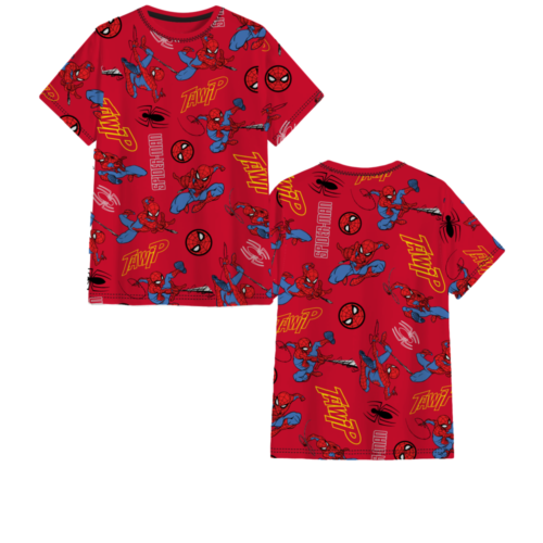 NEW Marvel Spiderman Little Boys Short Sleeve Graphic Red T-Shirt Sizes 4, 5/6,7 - Picture 1 of 1