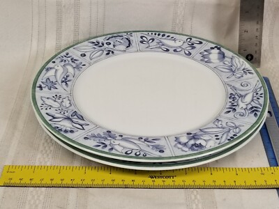 set of 2 Villeroy & Boch CORDOBA Switch 3 Porcelain Dinner Plates 