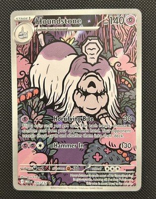 Houndstone -  145/132 MEG Illustration Rare ME01: Mega Evolution NM