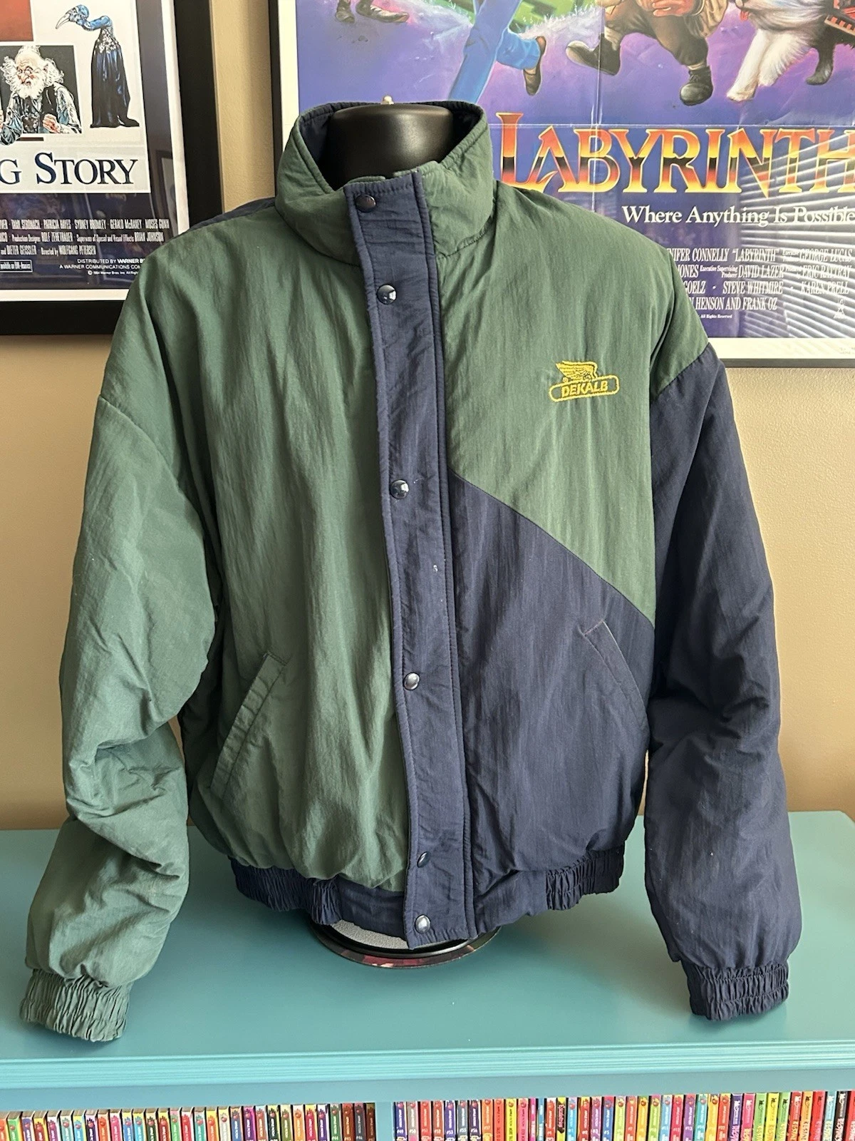 Vintage Swingster DeKalb Farmers Jacket Larger - Made In USA