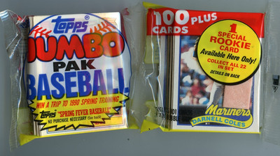 1989 Topps Jumbo Pak 100+ Baseball Cards - Unopened