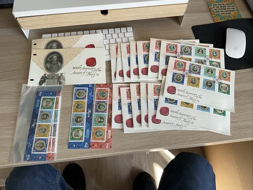 2009 Isle Of Man ‘King Henry VIII’ Large Collection Of Stamps & FDC. Many Mint!