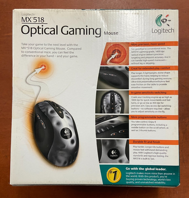 LOGICOOL MX-518 オプティカルマウス 1800dpi ロジクール、1,800dpiで3,980円の有線光学式マウス「MX518」