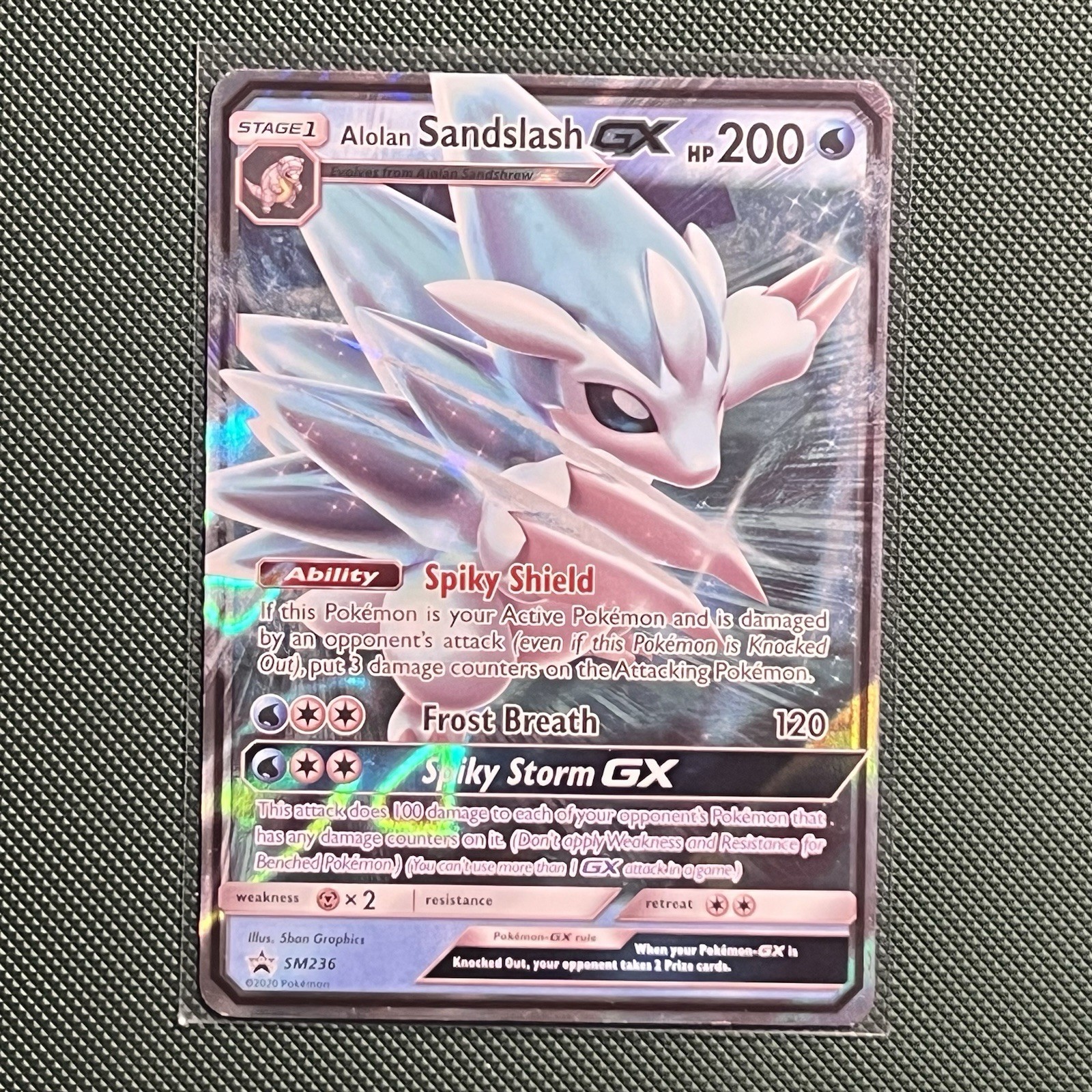 Alolan Sandslash GX SMP SM236 Pokémon TCG