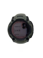 GARMIN Mens Watch Instinct 2x Dual Power 010-02805-52 Moss Digital Rubber Used