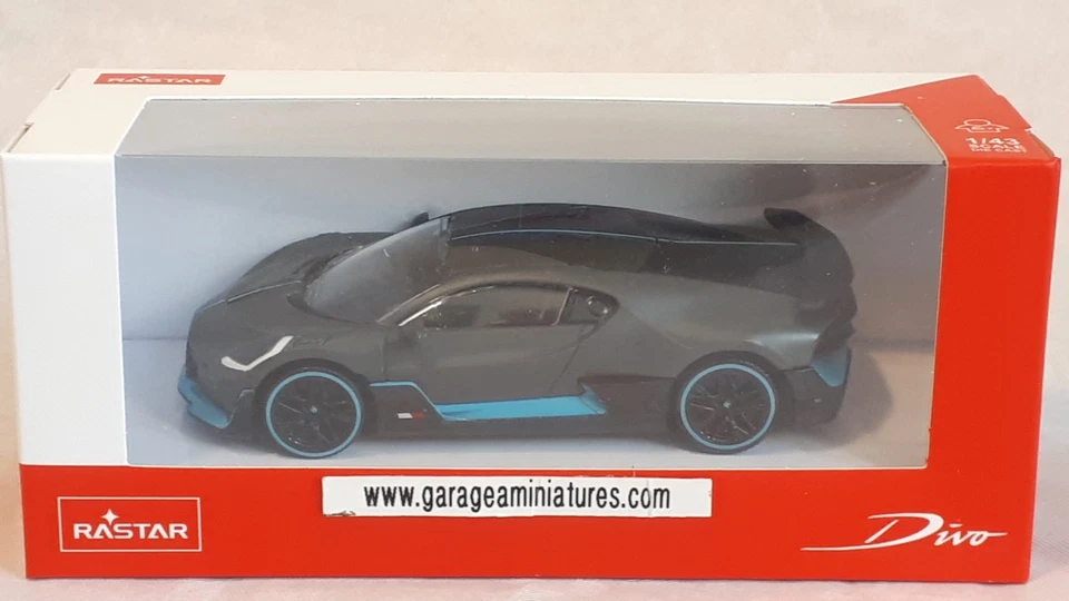 BUGATTI DIVO GRIS RASTAR REF 64000GY ECHELLE AU 1/43 EME MINIATURE COLLECTION - Photo 4/4