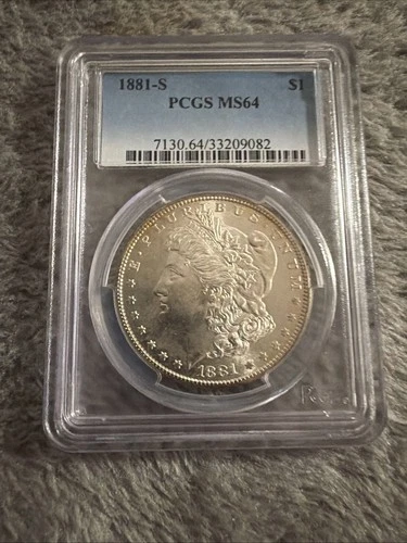 1881-S Morgan Silver Dollar MS64