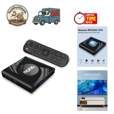 Android 13.0 TV Box - RK3528 Processor, 8K Video, 2GB RAM & WiFi 6 Connectivity