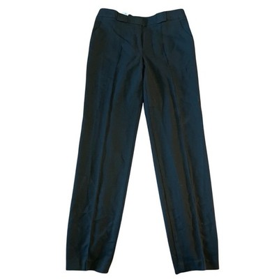 Basler Black Virgin Wool Blend Straight Leg Dress Pants Size 8 722017