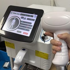 Diode Laser Hair Removal Machine 755 808 1064nm Cooling Head Painless Epilator