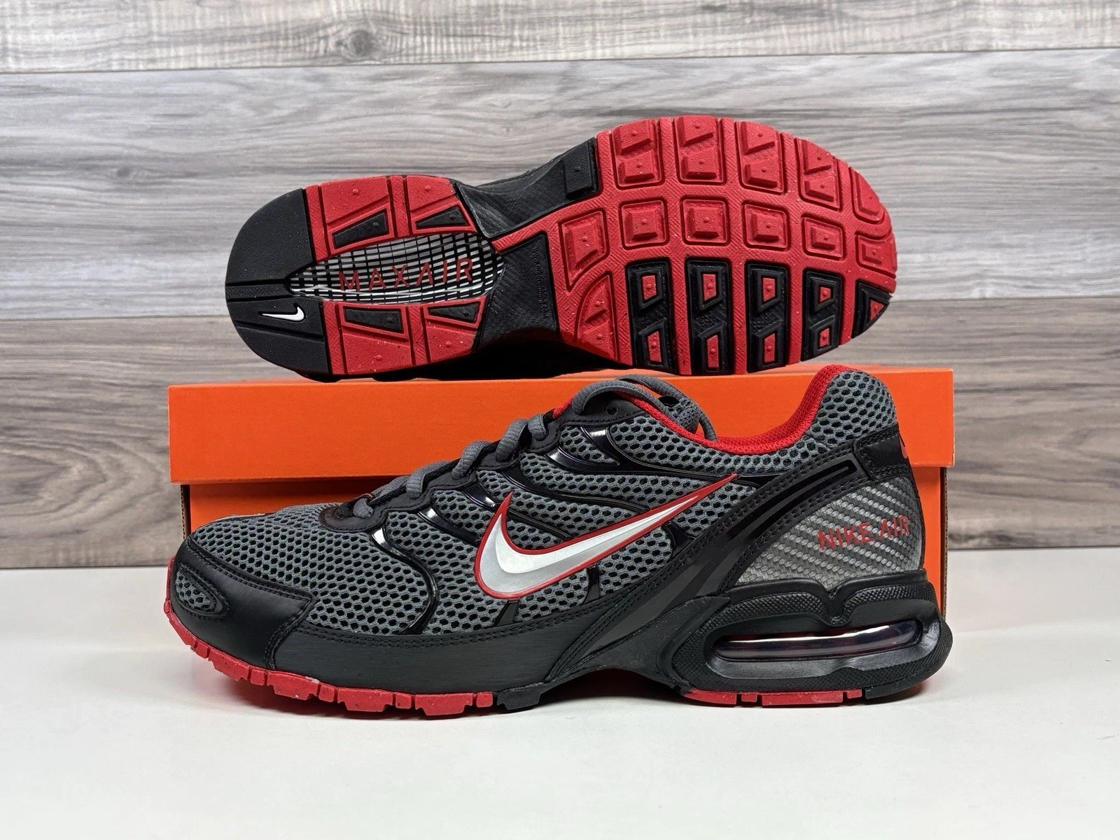 Men's Nike Air Max Torch 4 Shoes Dark Grey 343846006