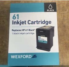Lot of 3 New WEXFORD Inkjet Cartridge Replaces HP 61, Black Ink Cartridges