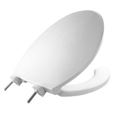 BEMIS Toilet Seat,Open Front,Standard,White 60NM27