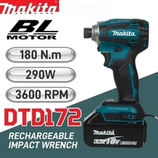 Makita DTD172 Impact Driver Drill 180Nm 18V Brushless Moter Cordless Electric Sc