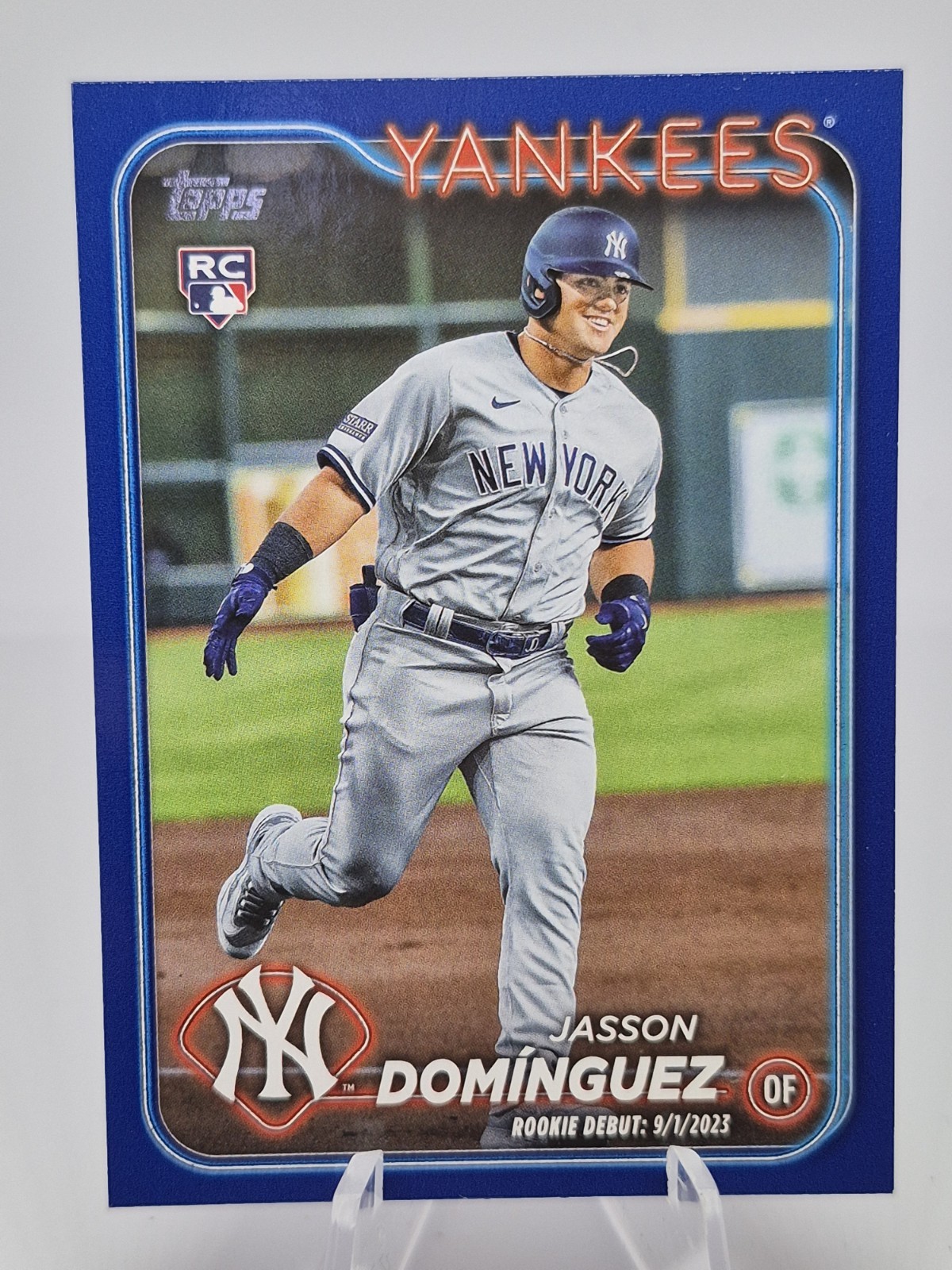 2024 Topps Update Series - Rookie Debut Jasson Dominguez #US175 Royal Blue (RC)