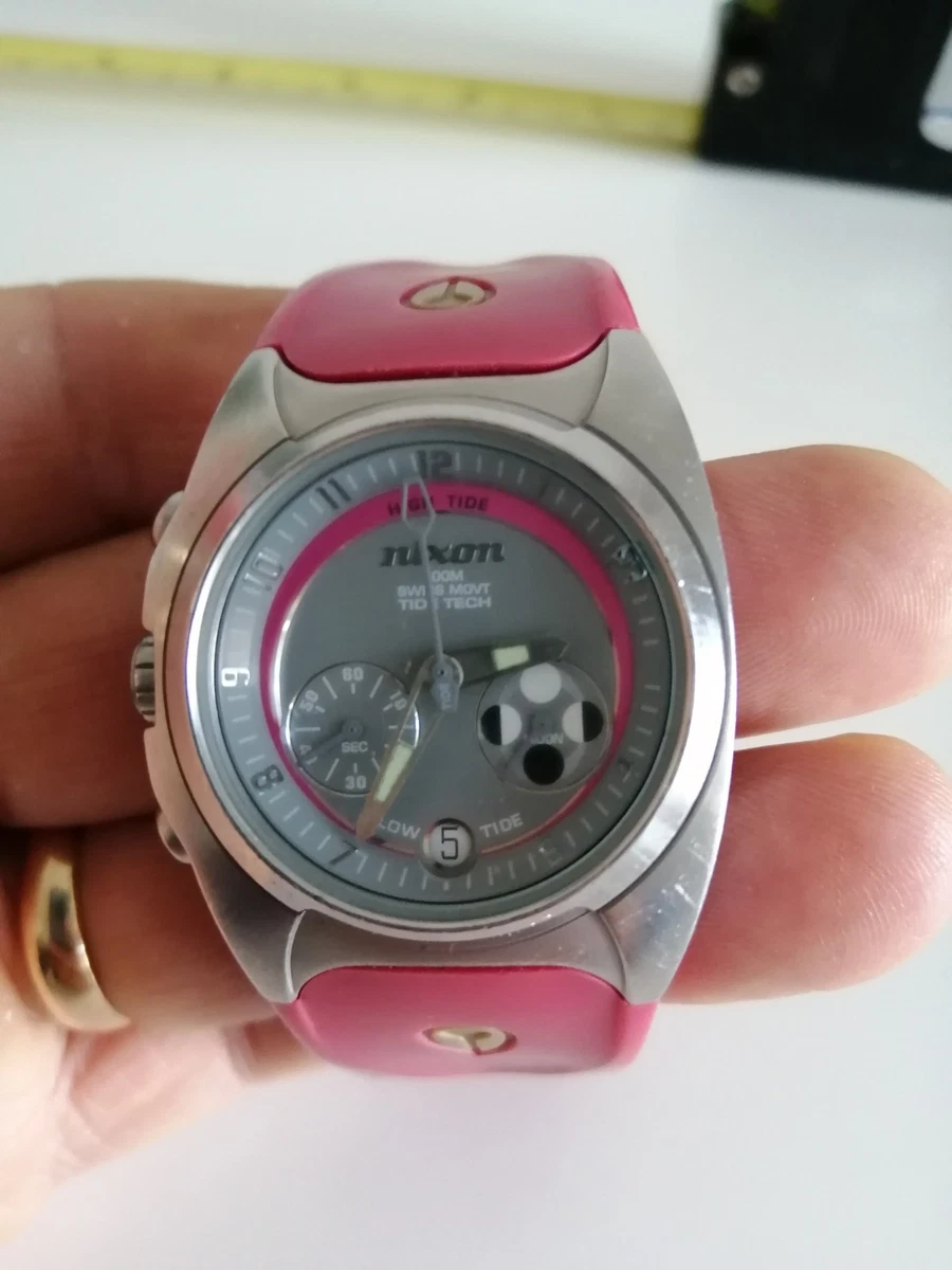 Nixon “The Small Scout” Pink and Brown 3-hand Watch - New Battery Nixon Women main image 4
