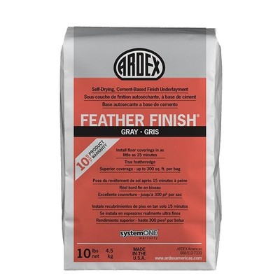 Cement Underlayment 10 lb Quick Setting Feather Finish Grey ARFF Ardex Gray