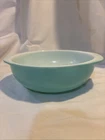 VTG 1950’s Pyrex 024 2QT Turquoise Blue Large Glass Mixing Bowl
