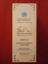 MOSHEKO Mineral Beauty Organic Purifying Cleansing Toner Milk. 4 FL OZ