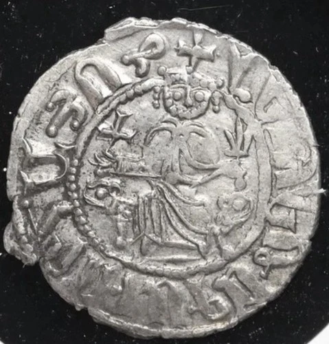 ARMENIA 1198-1219 AD Levon I Silver Tram Knights Templar Coin of Crusades NGC AU