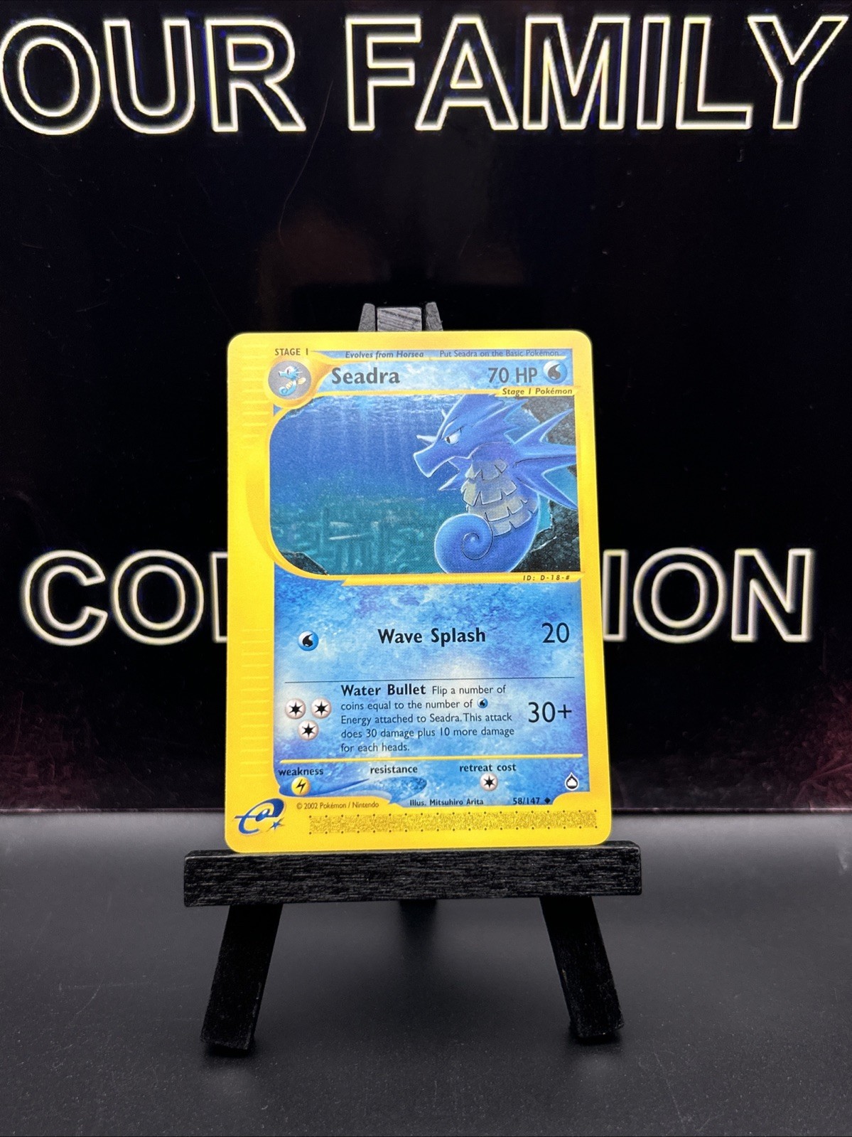 Pokemon TCG - Seadra 58/147 - Aquapolis - Uncommon - Pokemon Card - NM