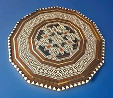 Miguel Laguna Recuerdo De Granada Handmade Spain Inlaid Wood Large Tray 13.5"