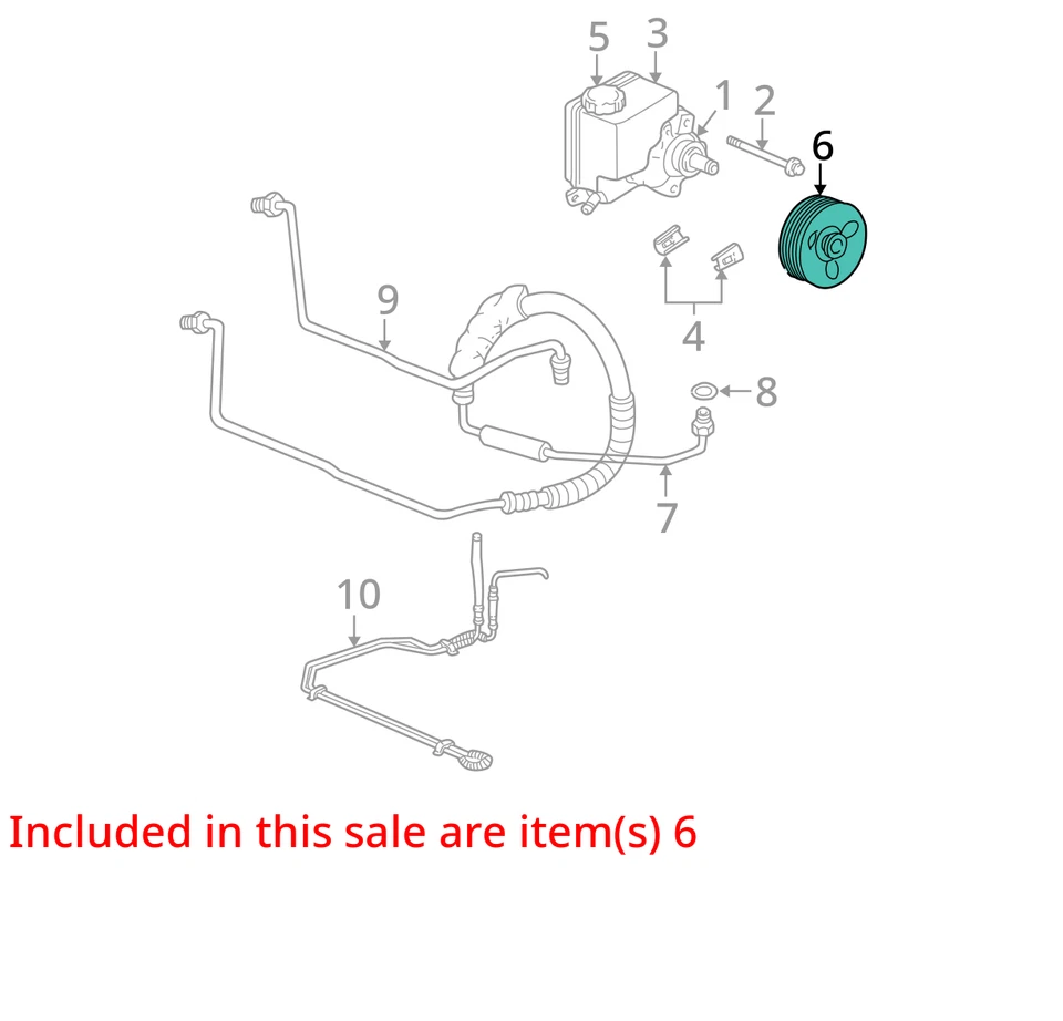 2000-2005 Chevrolet Impala Power Steering Column Pump Oem WCGQC - Image 3 of 4