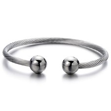COOLSTEELANDBEYOND Elastic 7.2 inches to 7.8 inches, G-Metal Color: Silver