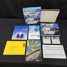 Microsoft Flight Simulator 5.0 MS-DOS Big Box Complete w/ Disks Manual Inserts