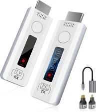 Wireless HDMI Transmitter and Receiver for TV: Plug & Play Portable Wireless HDM